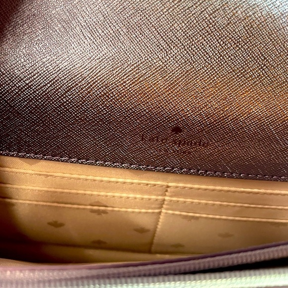 KATE SPADE NEW Tinsel Glitter Flap Crossbody Bag in Lilac Frost NWT - Picture 7 of 12